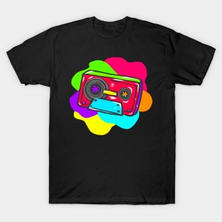 Neon Hippy 80s 90s Costume Retro Vintage T-Shirt